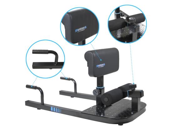 Vente Unique Squat Machine CITIUS Appareil De Musculation Multifonction 94 X 50 X 50 Cm - Dossier Réglable En Hauteur - Charge Max 120kg