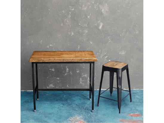 Vente Unique STEVE - Tabouret Industriel Bois Et Acier H64cm