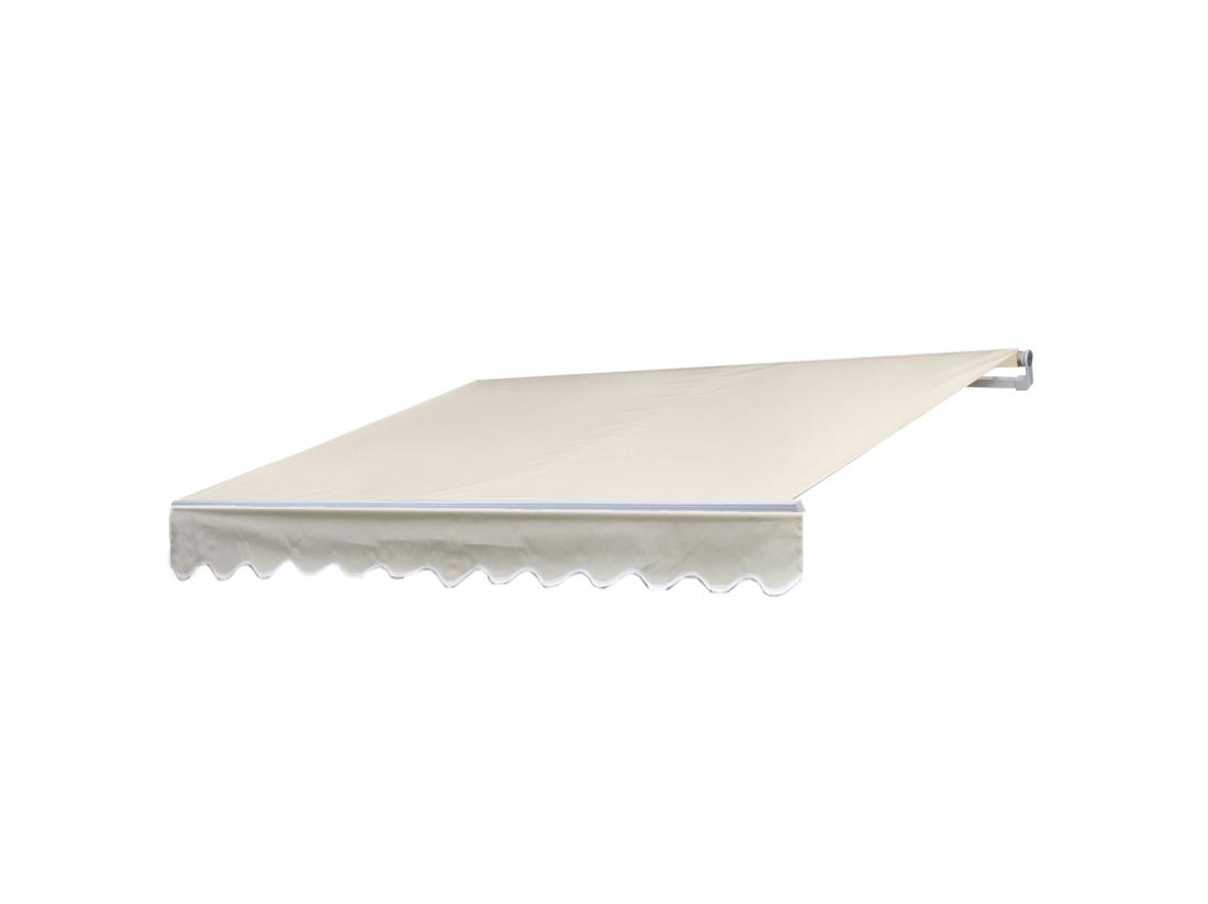 Vente Unique Store Banne Manuel Rétractable Aluminium Crème 250 X 250 X 200 Cm 04_0000931