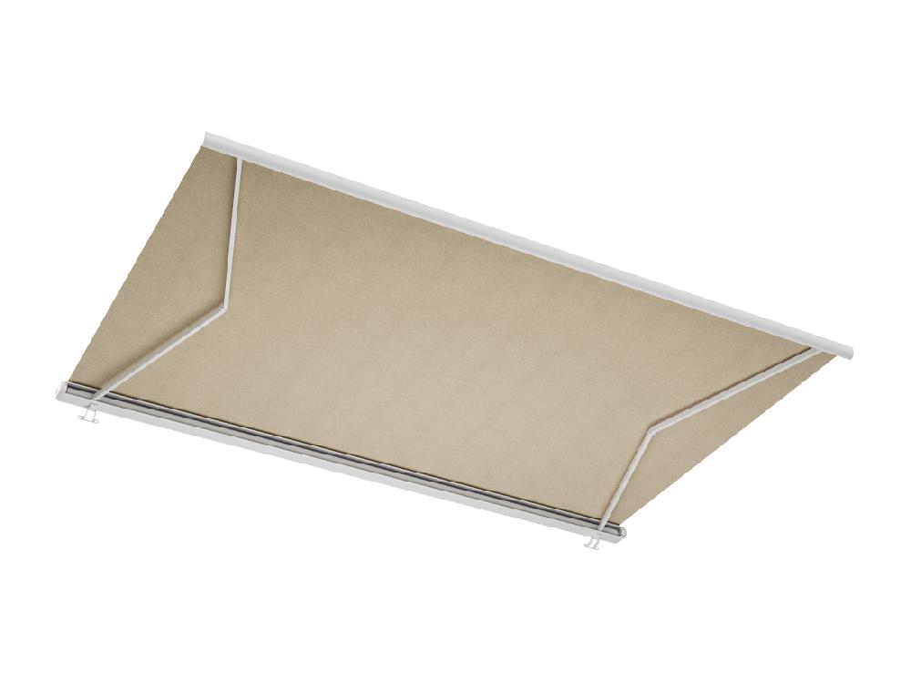 Vente Unique Store Banne Motorisé à Leds Avec Coffre Intégral 5 X 3 5 M - Toile Acrylique Beige - GALAXA