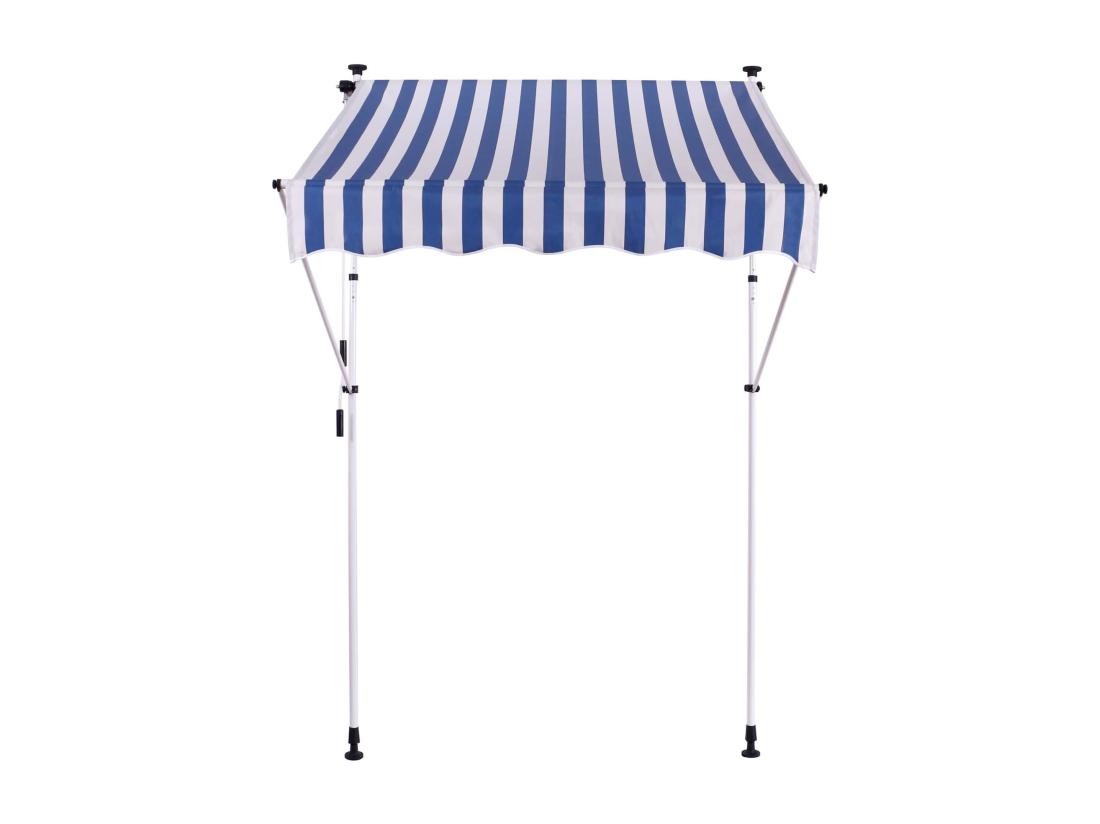 Vente Unique Store Banne Terrasse Auvent Blanche 300 X 120 X 200 Cm 10_0002969