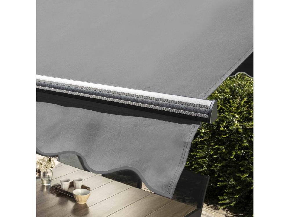 Vente Unique Store Double Pente Avec Coffre 3 X 4 M En Aluminium Gris Anthracite