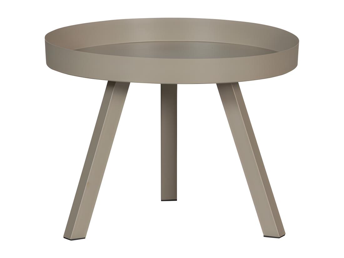 Vente Unique Sunny - Table D'appoint En Métal ø60cm - Beige