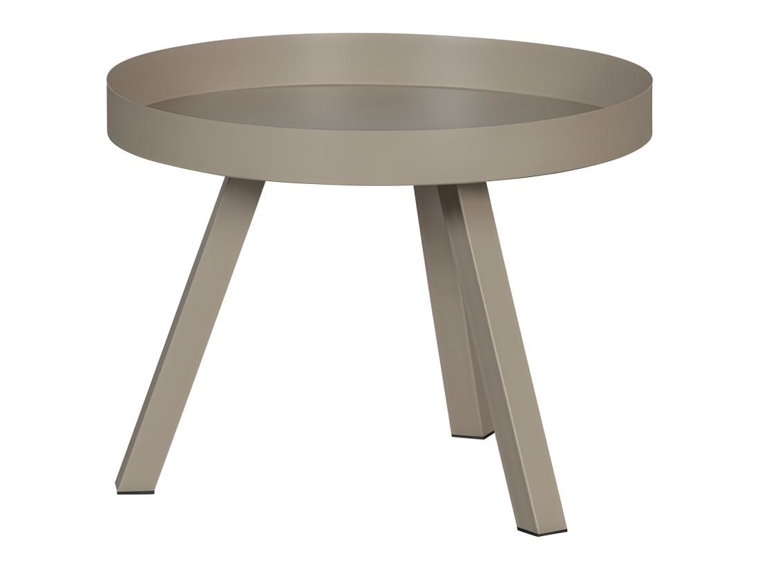 Vente Unique Sunny - Table D'appoint En Métal ø60cm - Beige