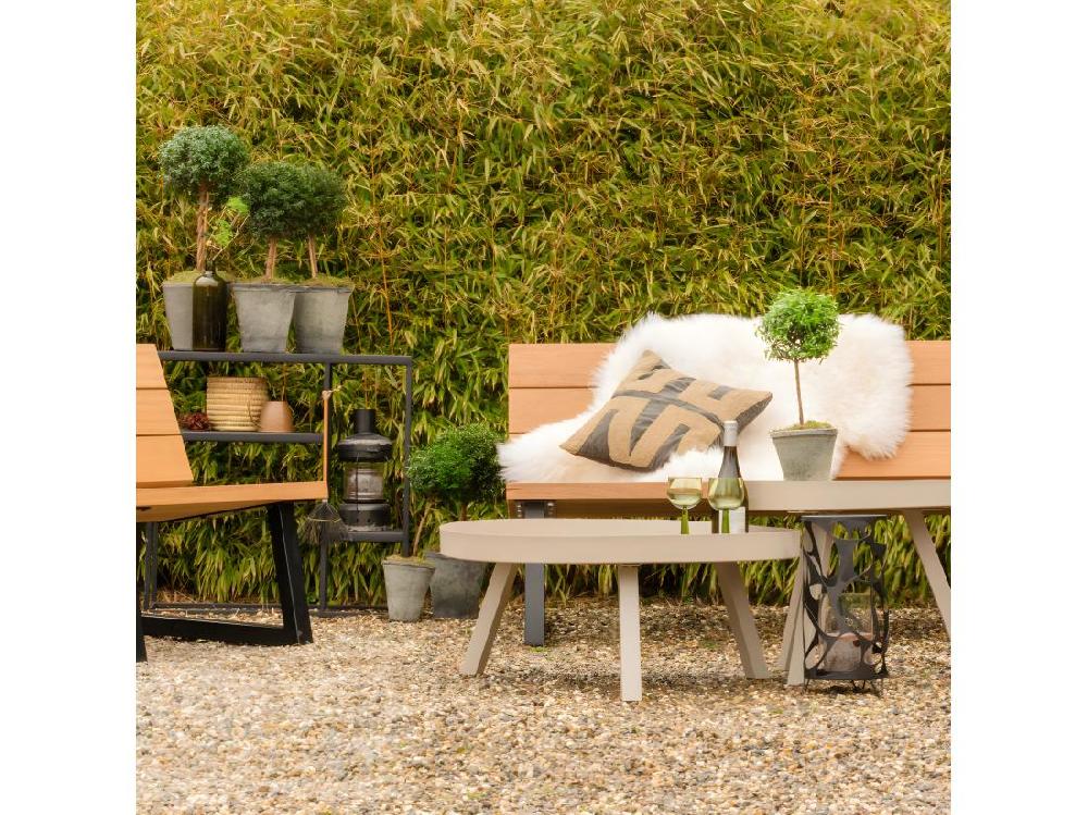vente unique Sunny - Table d'appoint en métal ø60cm - Beige