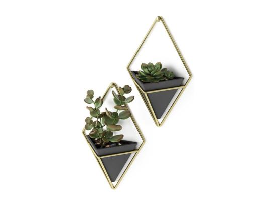 Vente Unique Support à Plantes Mural Trigg (Lot De 2)