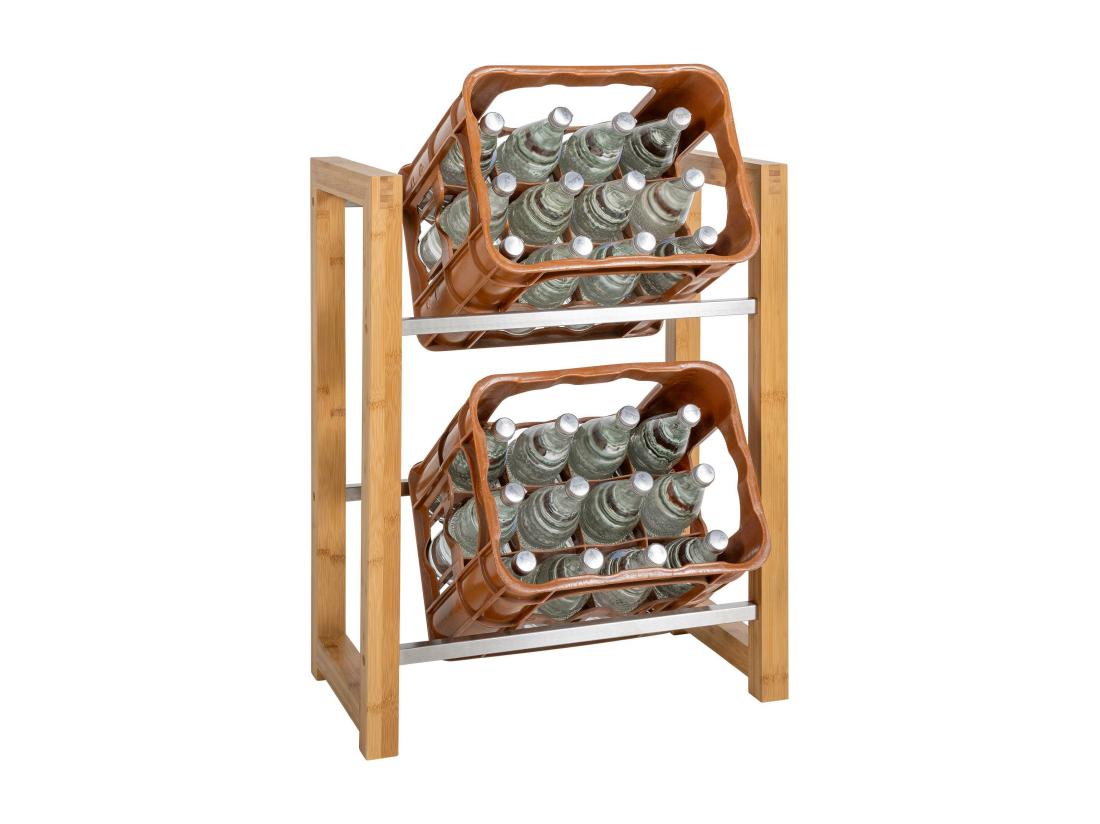 vente unique Support de caisse à boisson - Bois - Nature - Robin