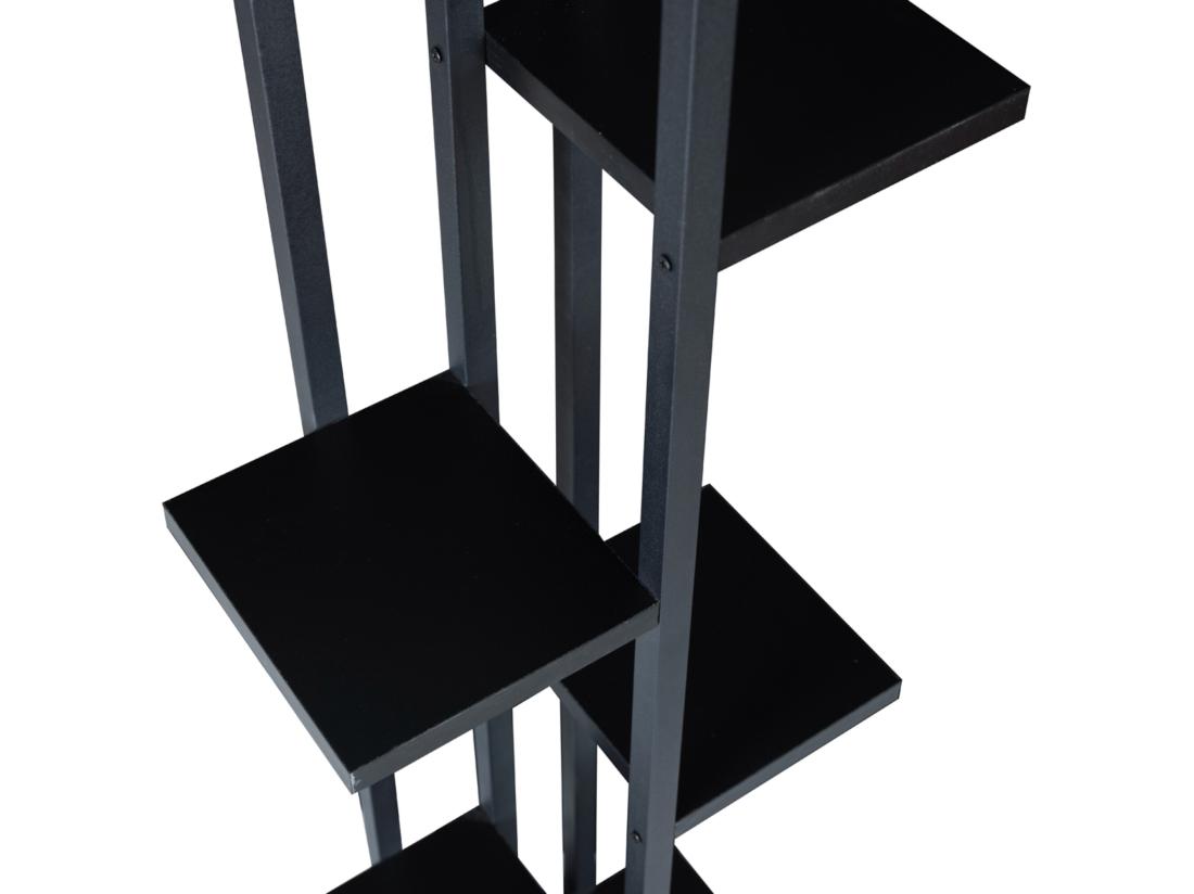 Vente Unique Support De Plantes Somero à 6 Niveaux 150 X 34 X 21 Cm Noir [en.casa]