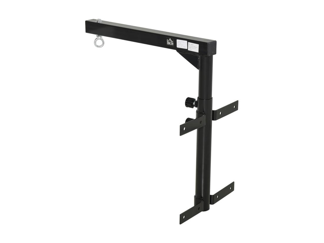 vente unique Support sac de boxe fixation sac de frappe hauteur réglable charge max. 100 Kg acier noir