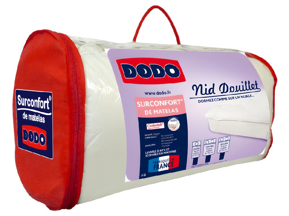 vente unique Surconfort de matelas 2 places DODO - 140x190 cm - NID DOUILLET