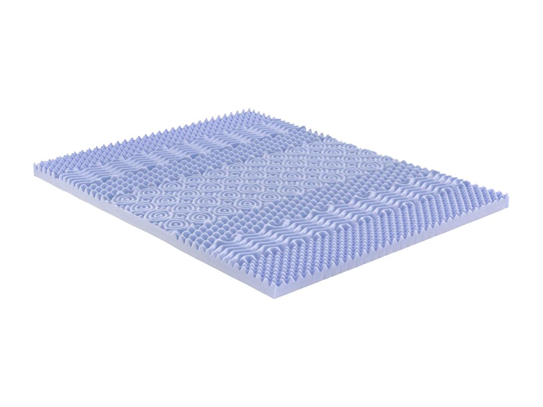 Vente Unique Surmatelas 140 X 190 Cm Mémoire De Forme 7 Zones Aux Extraits De Lavande ép.5cm - ANESI De NATUREA