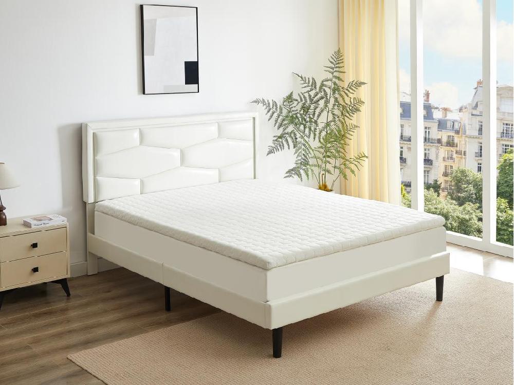 vente unique Surmatelas 140 x 190 cm mémoire de forme grand luxe ép.5cm - RAMA de DREAMEA