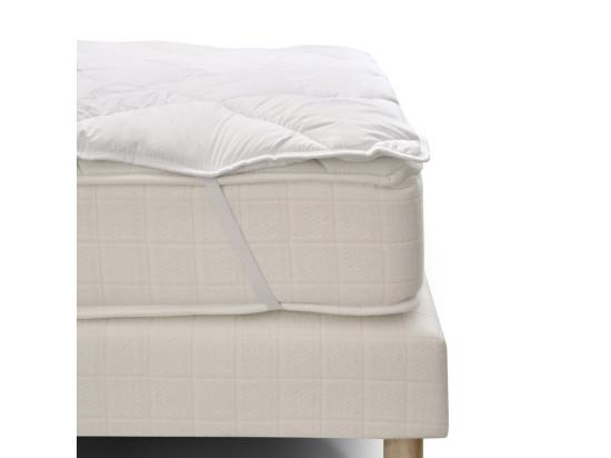 Vente Unique Surmatelas 140x190 Cm Moelleux Et Respirant - Lavable à 95°C - Enveloppe Anti-transpiration