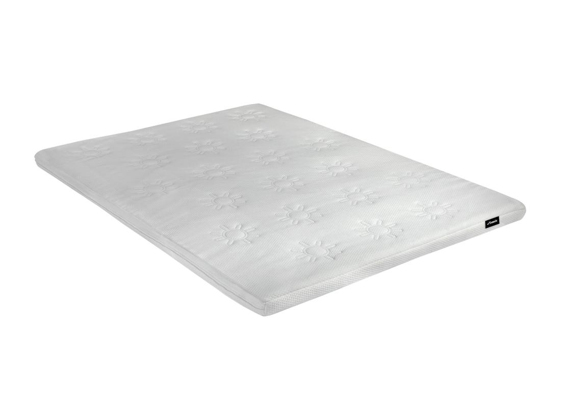 vente unique Surmatelas 160 x 200 cm gel et mousse mémoire de forme ép.6cm - BI FEELING de YSMÉE