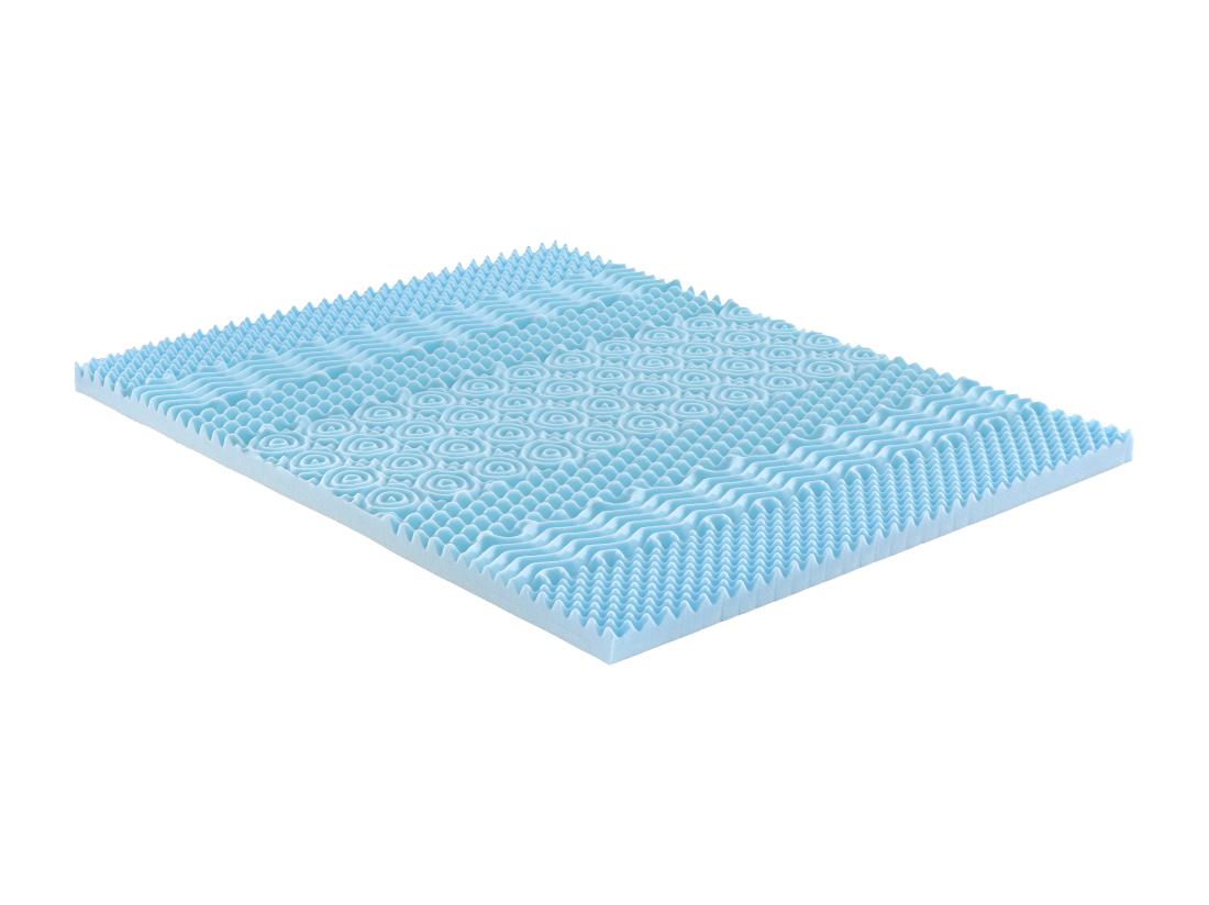 Vente Unique Surmatelas 160 X 200 Cm Mémoire De Forme 7 Zones Rafraîchissant ép.5cm - VENARI De YSMÉE