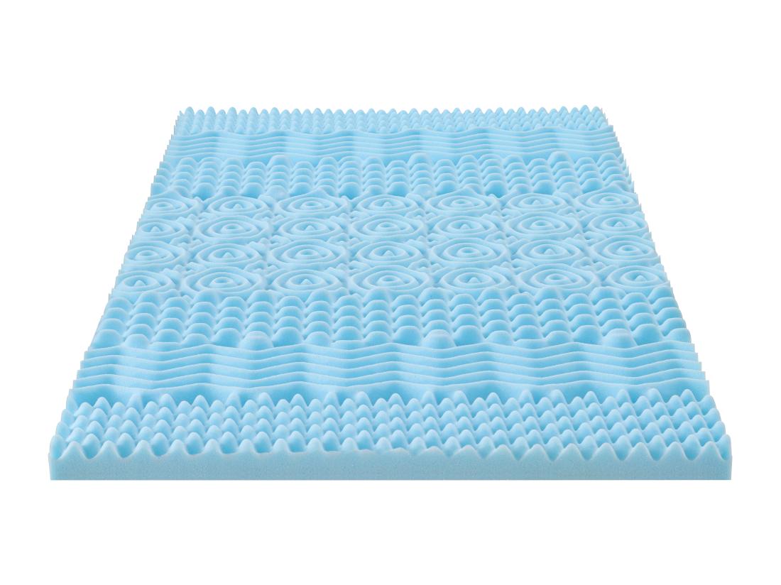 Vente Unique Surmatelas 160 X 200 Cm Mémoire De Forme 7 Zones Rafraîchissant ép.5cm - VENARI De YSMÉE