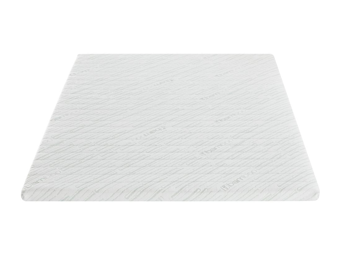 Vente Unique Surmatelas 160 X 200 Cm Mémoire De Forme Coutil Bambou ép.5cm - LUFFY De NATUREA
