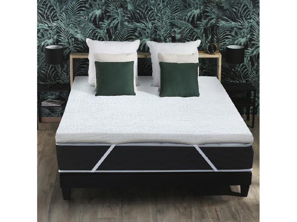 Vente Unique Surmatelas Déhoussable Latex 60 Kg 3 Zones De Confort Dimensions - 140 X 190 Cm