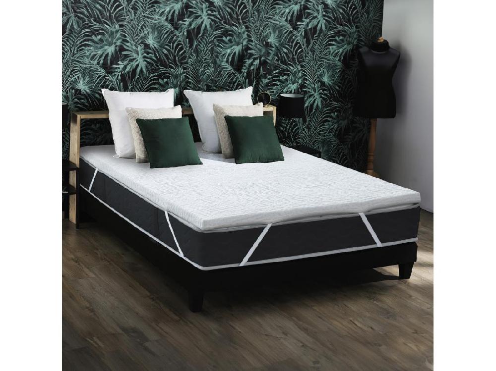 Vente Unique Surmatelas Déhoussable Latex 60 Kg 3 Zones De Confort Dimensions - 140 X 190 Cm