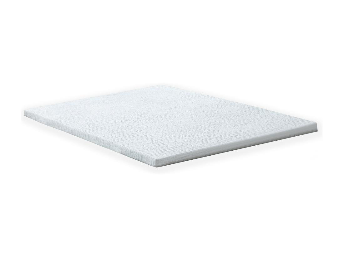 vente unique Surmatelas déhoussable Latex 60 kg 3 zones de confort Dimensions - 140 x 190 cm
