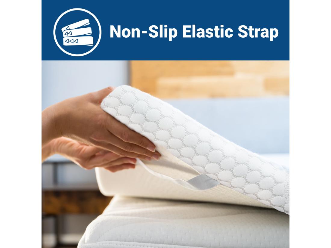 Vente Unique Surmatelas En Mousse à Mémoire De Forme Pour Matelas Double