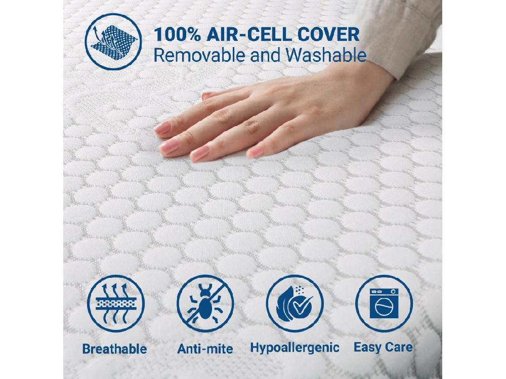 vente unique Surmatelas en mousse à mémoire de forme pour matelas double