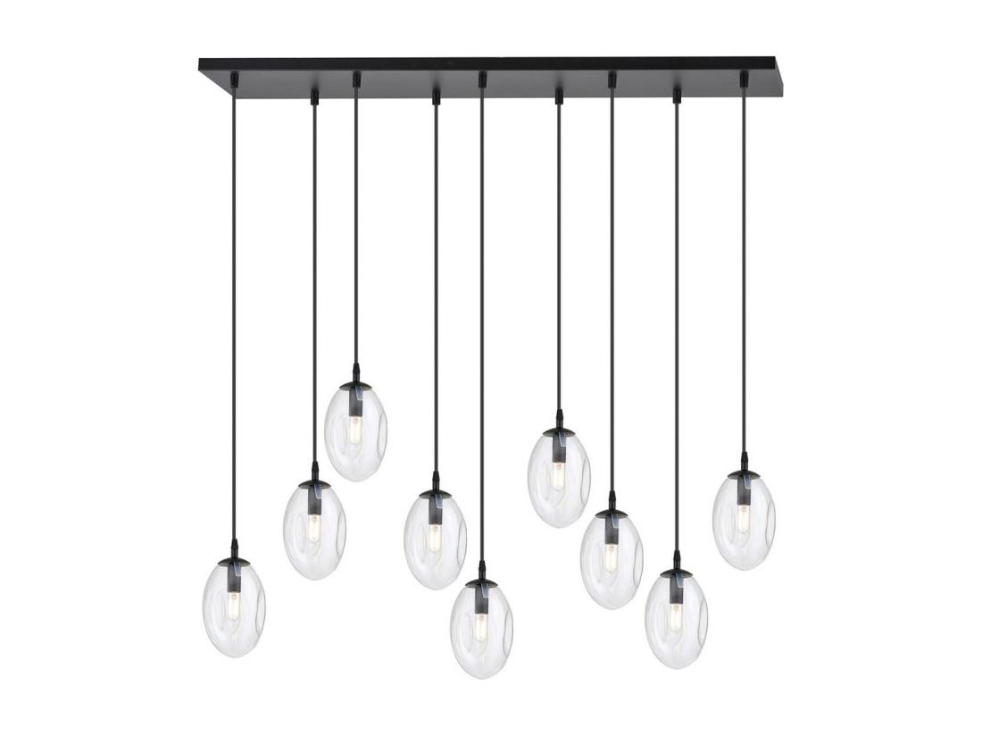 Vente Unique Suspension Astral Noir 100x100x22 Cm EPIKASA