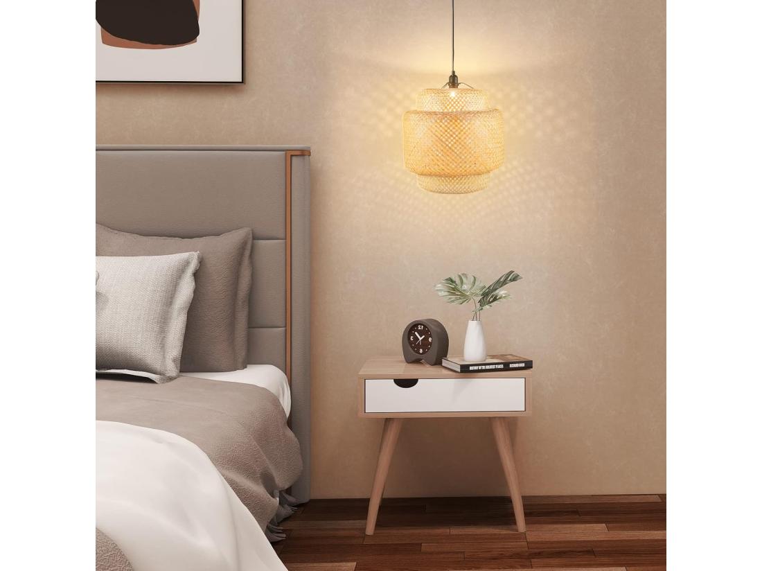 Vente Unique Suspension En Bambou Armature Ø 40 X H 43 Cm