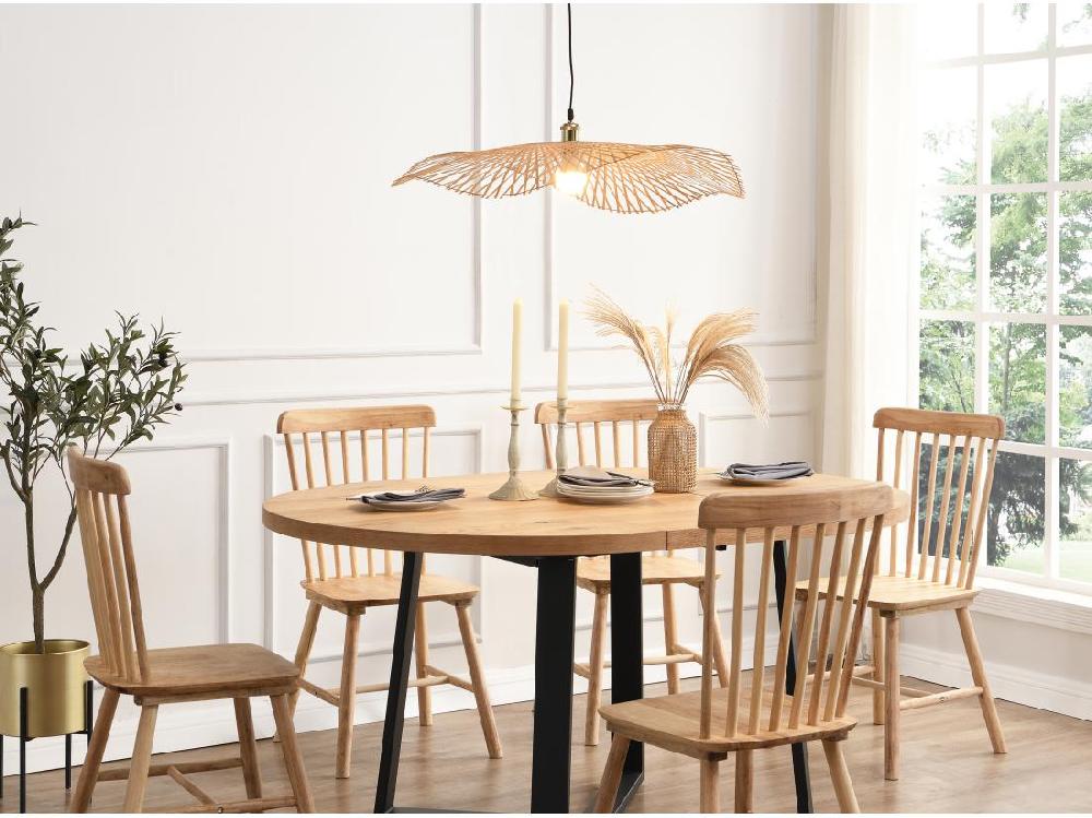 vente unique Suspension en bambou - D.80 x H.120 cm - Naturel clair - JURUA