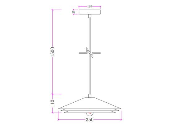 Vente Unique Suspension En Métal - D. 35 X H. 161 Cm - Vert - KIRUNA