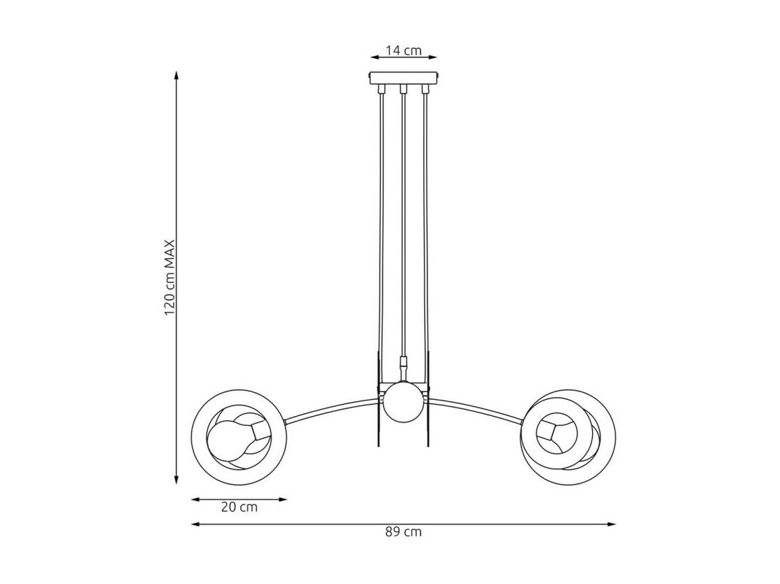 Vente Unique Suspension Euphorie Blanc 89x89x120 Cm EPIKASA