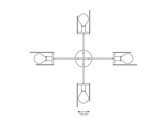Vente Unique Suspension Euphorie Blanc 89x89x120 Cm EPIKASA