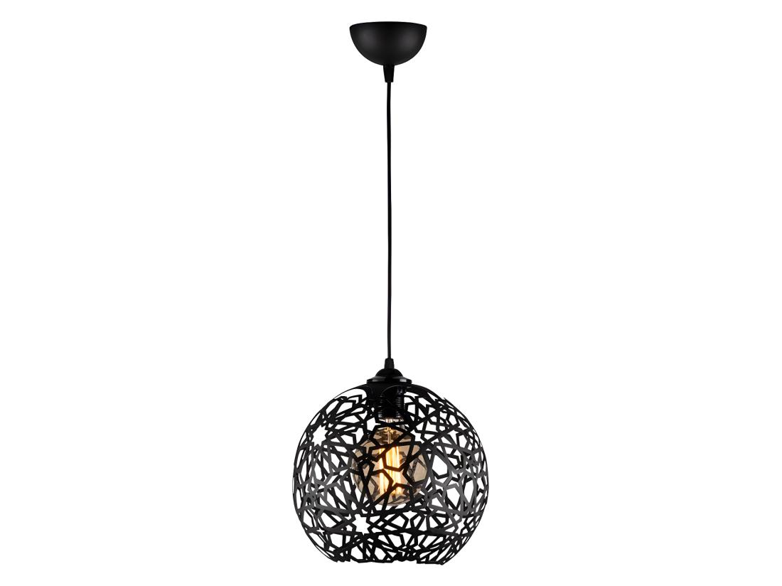 vente unique Suspension filaire en métal à hauteur réglable - D. 25 x H. 39 /119 cm - Noir - CELINDRA