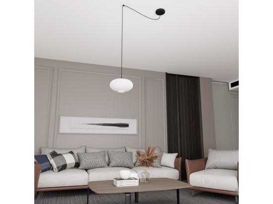 vente unique Suspension Origo Noir 200x200x200 cm EPIKASA