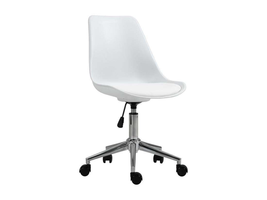 Vente Unique SVITA EDDY Chaise De Bureau Pour Enfants Chaise Pivotante Chaise De Bureau Pour Enfants Blanc