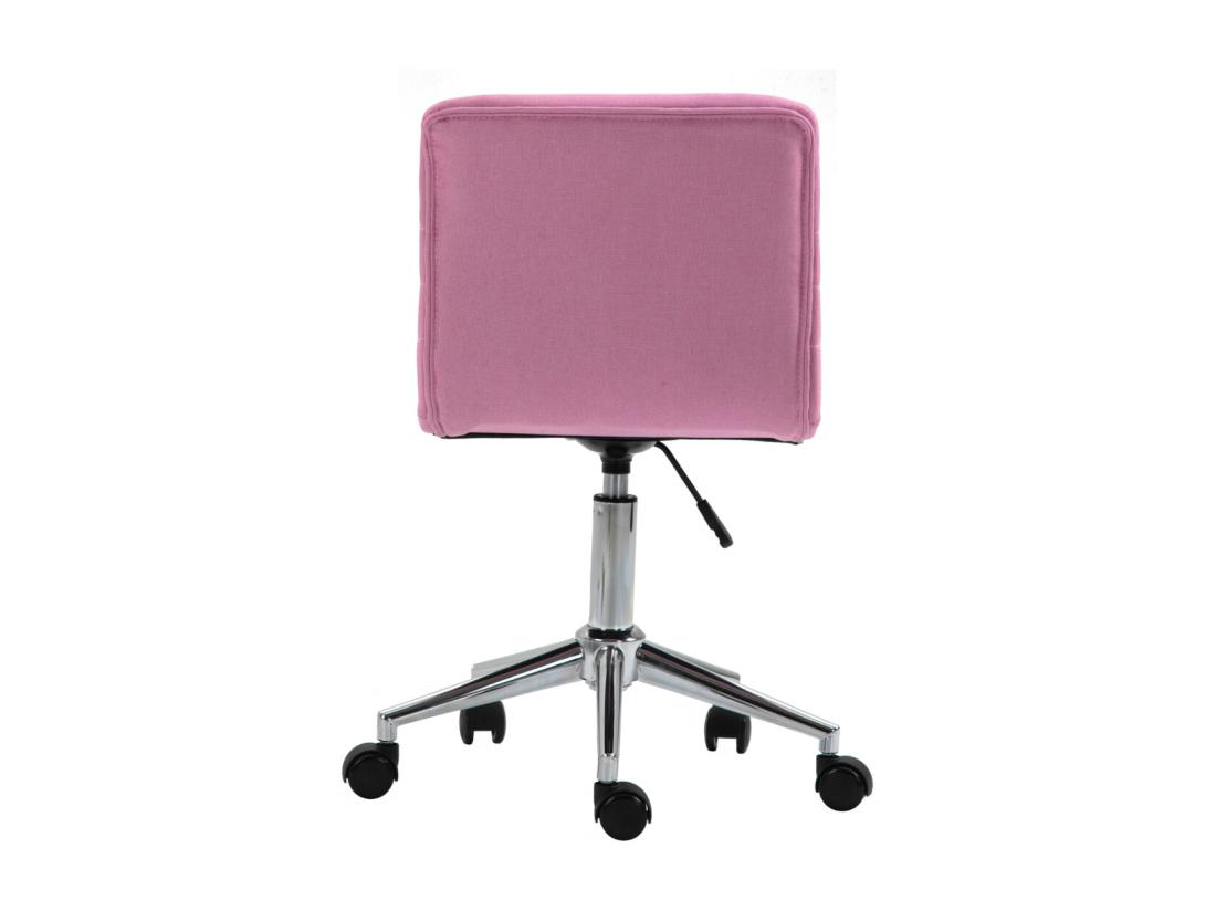 Vente Unique SVITA LINUS Chaise De Bureau Chaise Pivotante Pour Enfant Chaise De Bureau Chambre D'enfant Revêtement En Tissu Rose