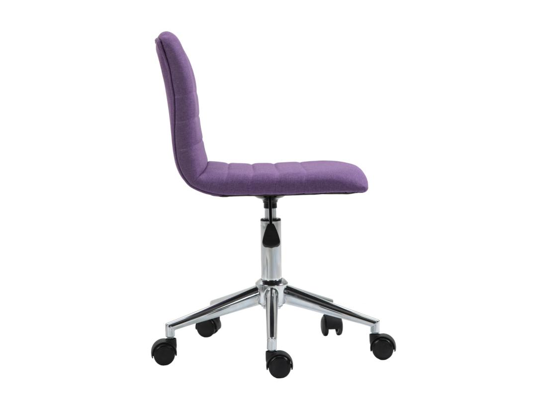 Vente Unique SVITA LINUS Chaise De Bureau Chaise Pivotante Pour Enfant Chaise De Bureau Chambre D'enfant Housse En Tissu Violet