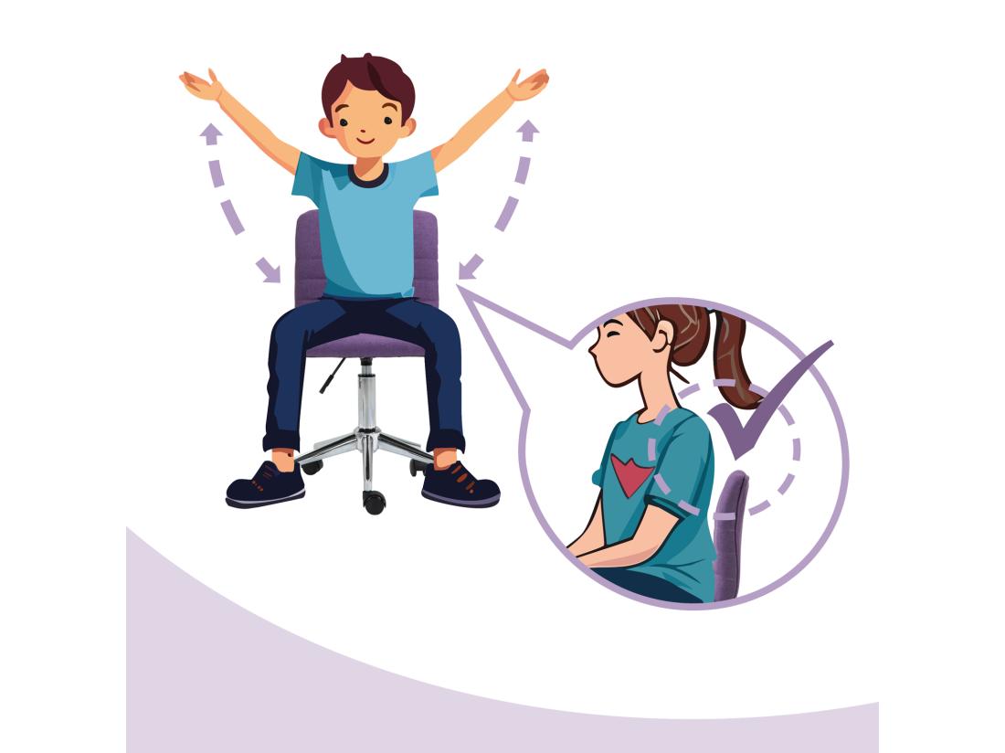 Vente Unique SVITA LINUS Chaise De Bureau Chaise Pivotante Pour Enfant Chaise De Bureau Chambre D'enfant Housse En Tissu Violet