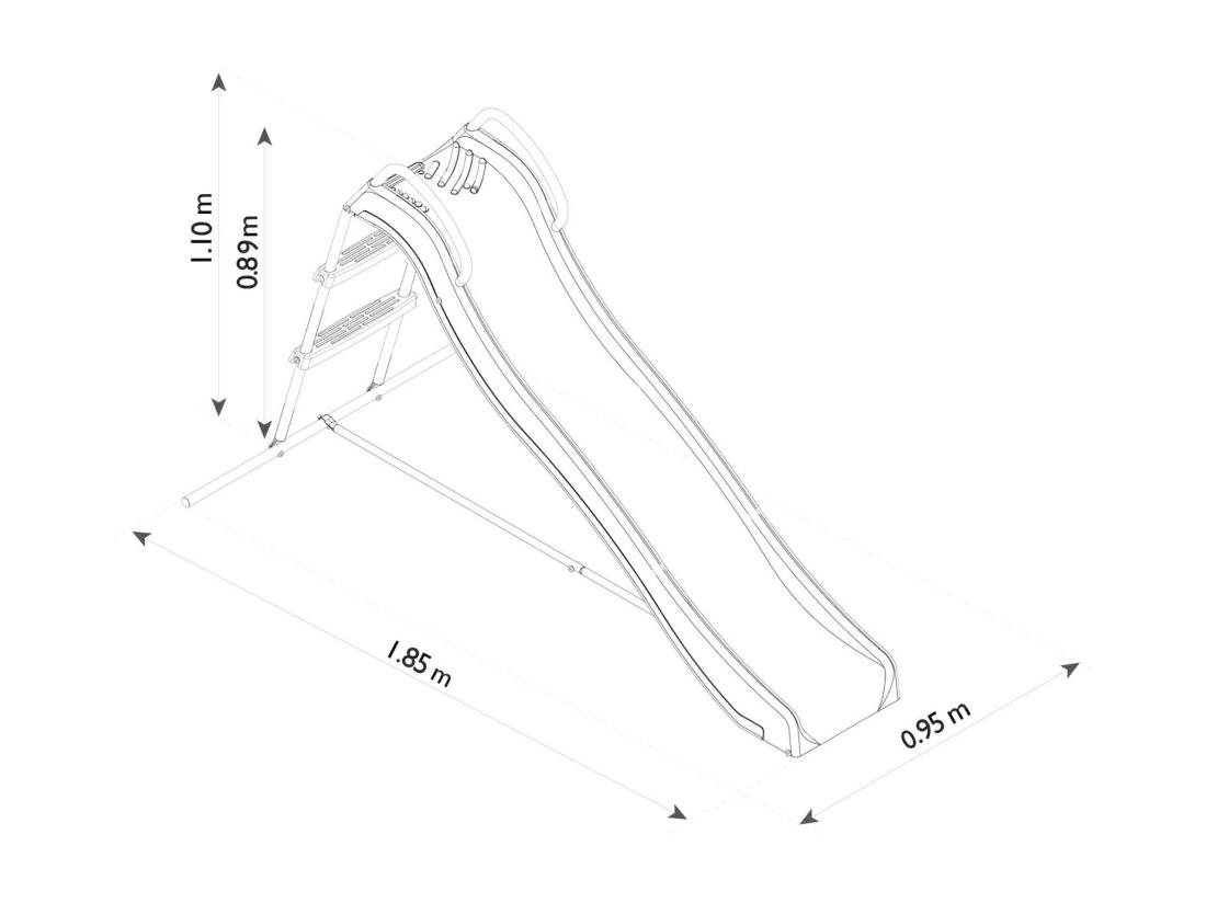 vente unique Sweepee - Toboggan pour enfants 2 étapes avec connexion d'eau