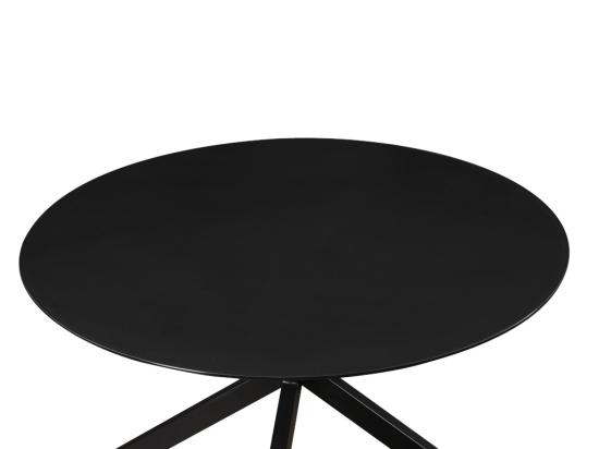 Vente Unique Table à Manger De Jardin Ronde En Aluminium D.120 Cm - Anthracite - PORTOFINO De MYLIA