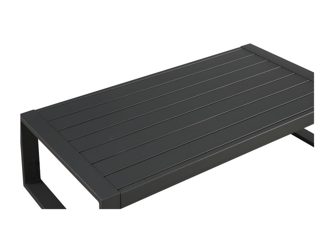 Vente Unique Table Basse De Jardin En Aluminium - Anthracite - MOLOKAI De MYLIA