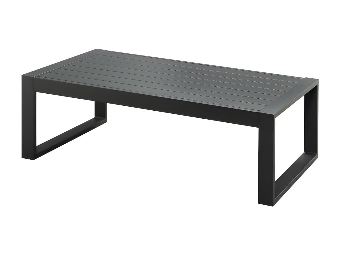 vente unique Table basse de jardin en aluminium - Anthracite - MOLOKAI de MYLIA