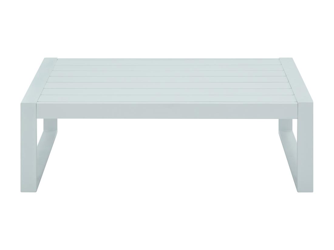 Vente Unique Table Basse De Jardin En Aluminium - Blanc - MOLOKAI De MYLIA