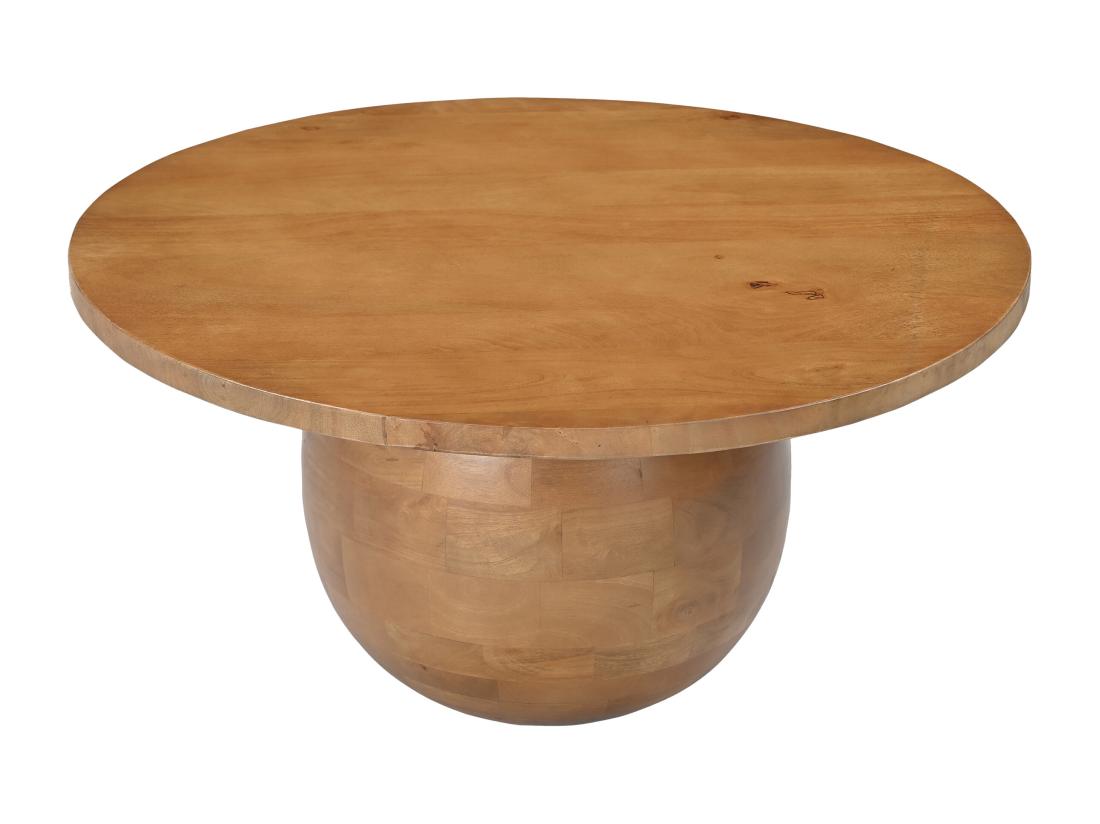 Vente Unique Table Basse En Bois De Manguier - Naturel Clair - SELVINA