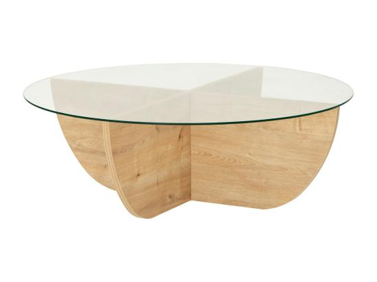 Vente Unique Table Basse En Verre Trempé - Naturel Clair Et Transparent - AYSUN