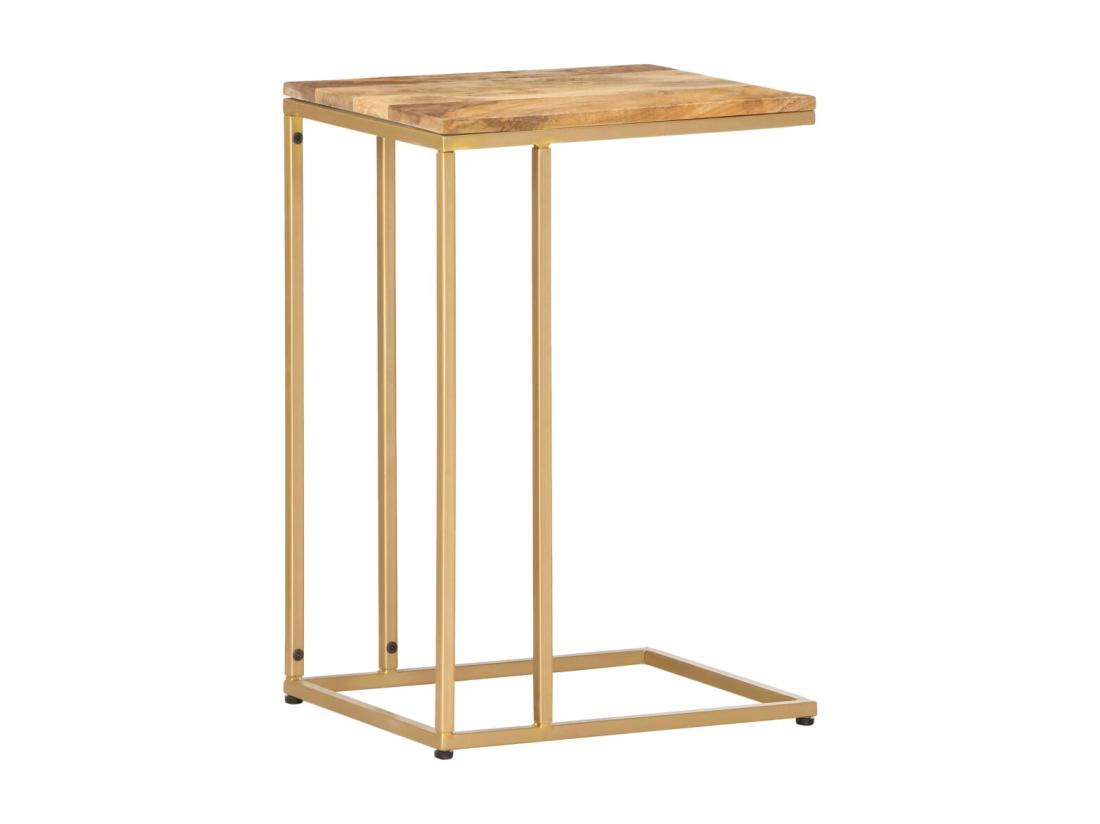 Vente Unique Table D'appoint 35x45x65 Cm Bois De Manguier Massif