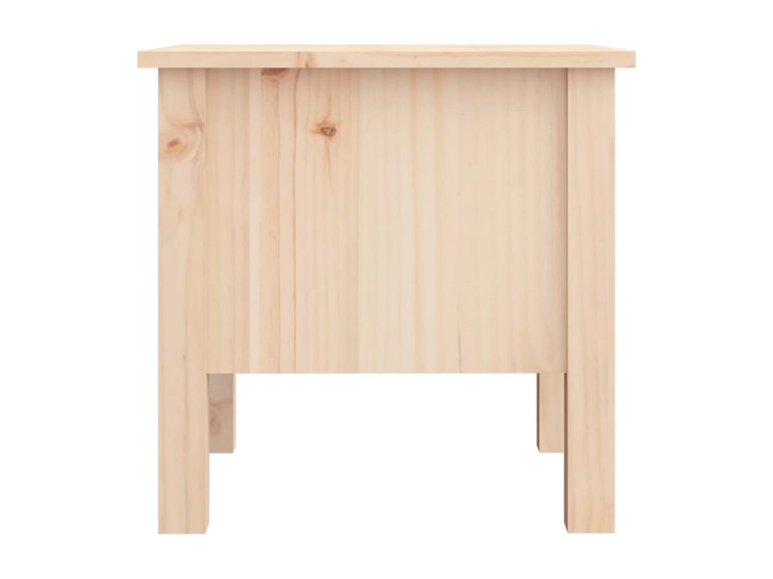 Vente Unique Table D'appoint 40x40x39 Cm Bois Massif De Pin