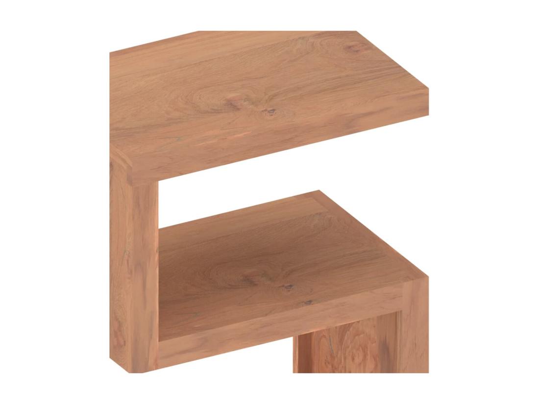 Vente Unique Table D'appoint 45x30x60 Cm Bois Massif De Teck