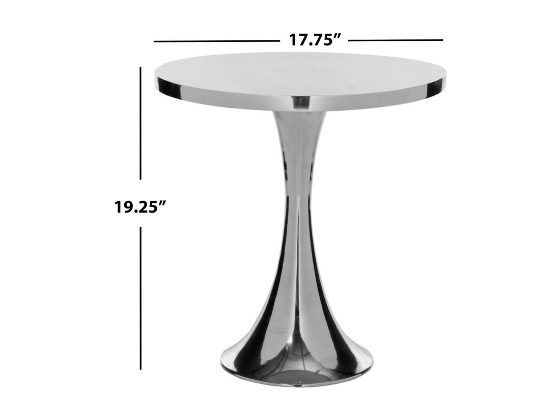 Vente Unique Table D'appoint Argent 47 X 47 X 49.02 Cm - Villa