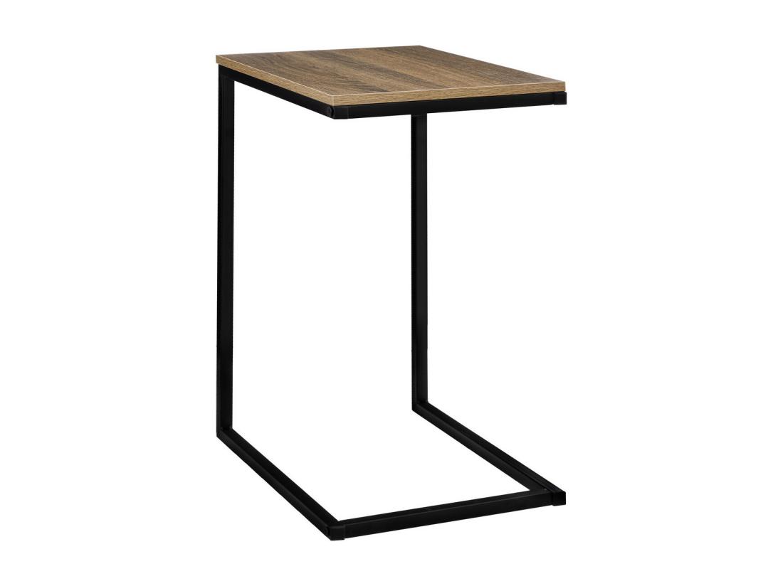 vente unique Table d'appoint Bout de Canapé en Métal et Bois
